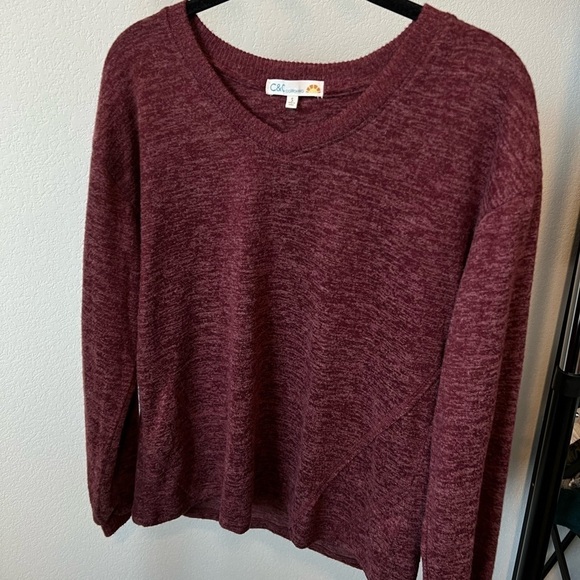 C&c‎ California Women’s Maroon Top Size Small - Picture 1 of 4